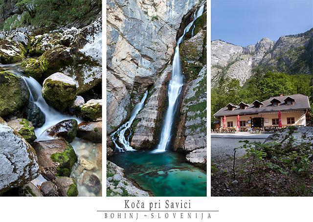 Razglednice koča pri Savici