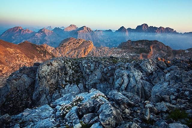Julijske Alpe sončni vzhod