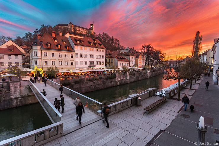 Ljubljana sončni zahod