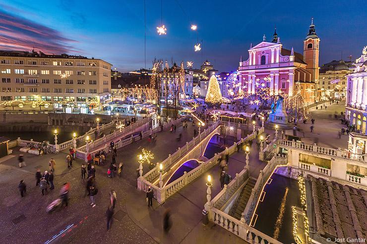 Okrašena Ljubljana